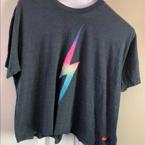 Aviator nation boyfriend crop T-shirt